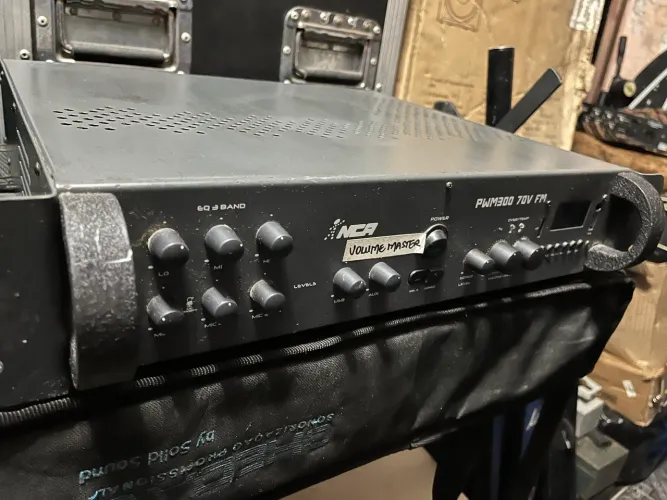 modulo NCA PWM300 70V FM com USB - receiver pré e amplificador 