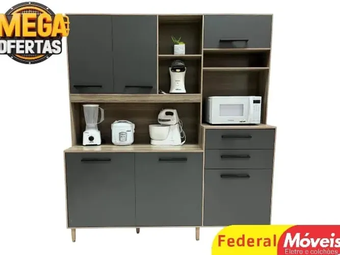 COZINHA ALL BLACK 2,00m (MAIS VENDIDO) ENTRE EM CONTATO