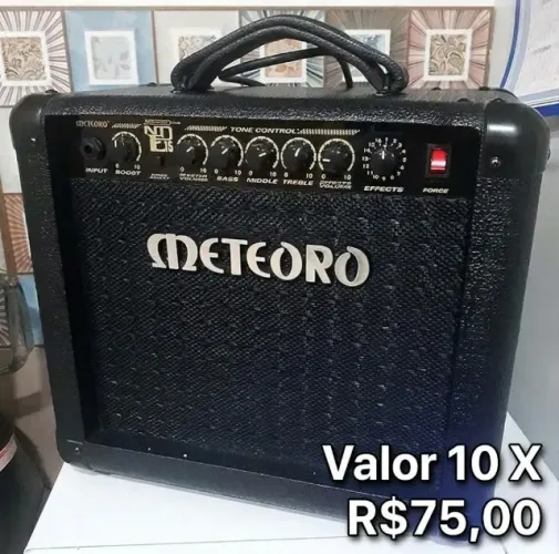 Cubo Amplificador de Guitarra Meteoro Com 16 efeitos 15 Watts - Estuda Troca