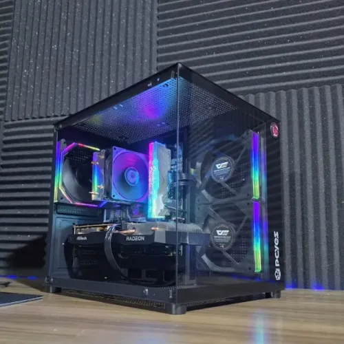 PC Gamer Ryzen 5 5500 RX 6600 8GB 16GB RAM SSD NVMe 512GB RGB