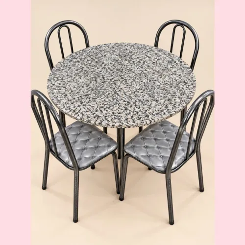 Mesa com 4 cadeiras granito - entregamos hoje 