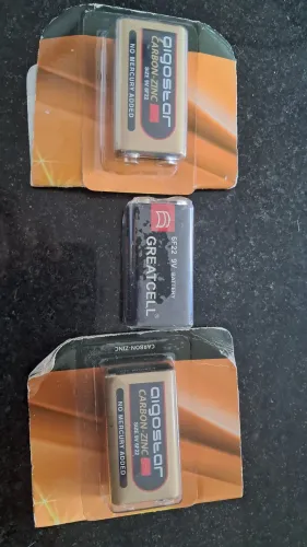 Bateria 9 V Nova No Plástico As 3 Por 40,00