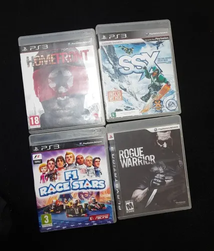 Lote 4 jogos - Homefront, Rogue warrior, SSX, F1 Race Stars