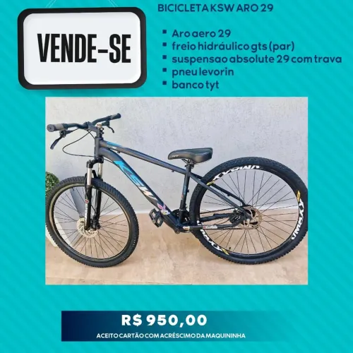 Vende-se bicicleta ksw aro 29 usada 