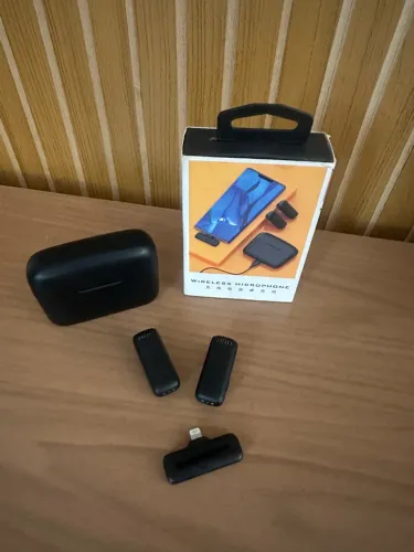 Microfone sem fio para iPhone (entrada Lightning)