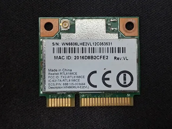 Placa Wireless WLAN Realtek RTL8188CE notebook (Positivo, Philco, CCE, Lenovo, Dell, HP)