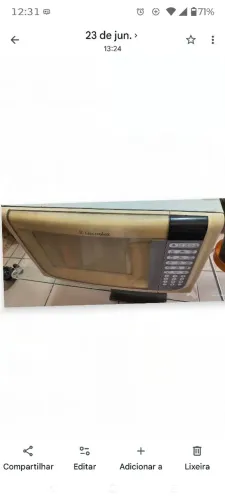 Vendo microondas Eletrolux usado em estado bom