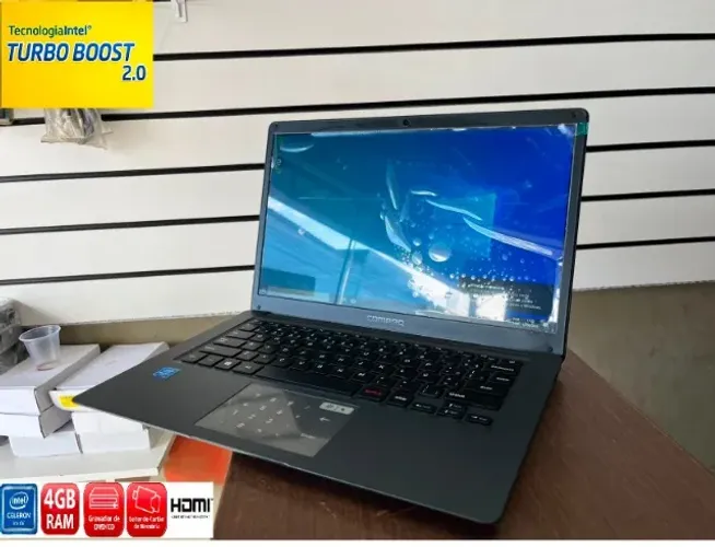 Notebook Compac Celeron Ssd de 60 Tela Slim 14 Polegadas 12 x