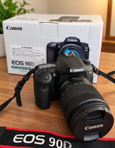 Camera Canon EOS90D NOVA, SÓ 750 CLICKS, NA CAIXA!!!