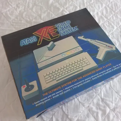 Caixa Atari XE Video Game (Box) c/ detalhe (ver descrição e foto)