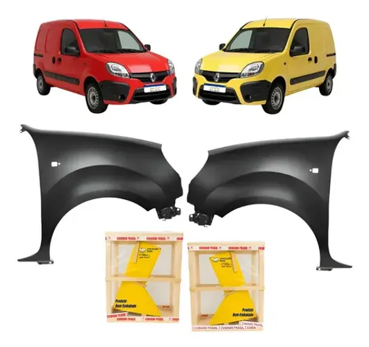 Par Paralama Renault Kangoo Novo 2008 2009 2012 2015 A 2018