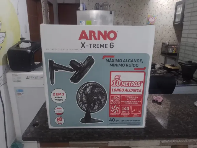 Ventilador de mesa arno 40cm novo(na caixa), nota fiscal e garantia - aceito cartão 