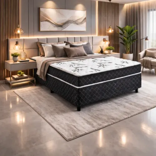 Cama Box Conjugada Casal D33 Ortopédica 138x188 Extra Firme Benfica