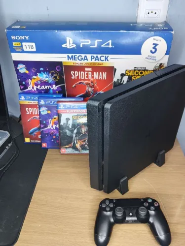 PS4 Playstation 4 Slim 1TB Impecável - Envio olx