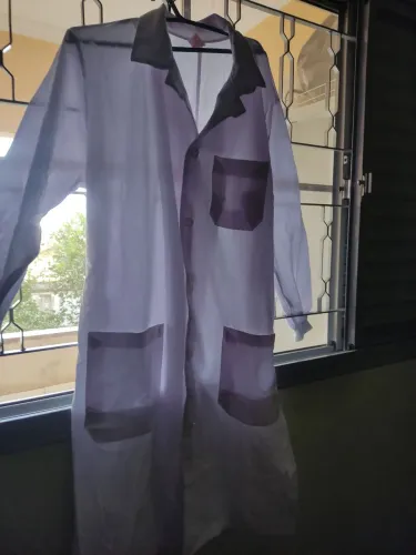 Jaleco para Laboratório Química Manga Longa com punho Algodão M Masculino