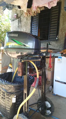 Barco motor de 15 hp Yamaha 2023 carretinha rodoviária emplacada 