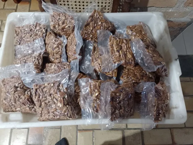 NOZ PECAN DESCASCADA E EMBALADA A VÁCUO VENDA 