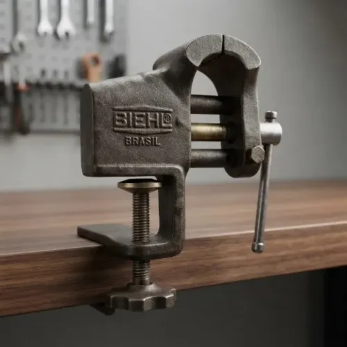Mini Morsa De Relojoeiro Antiga Biehl Ferro Fundido # (Usado)