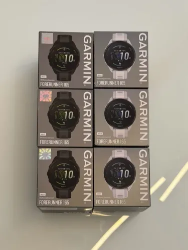 Garmin Forerunner 165 Preto e Branco (LACRADO)