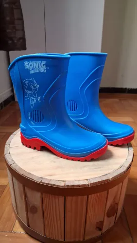 Galocha botinha infantil menino tam 29/30 Sonic Grendene Kids