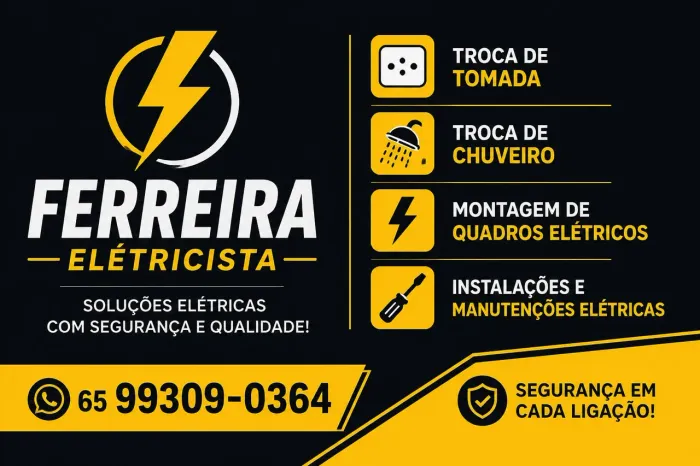 Serviços Elétricos em Geral | Orçamento sem Compromisso