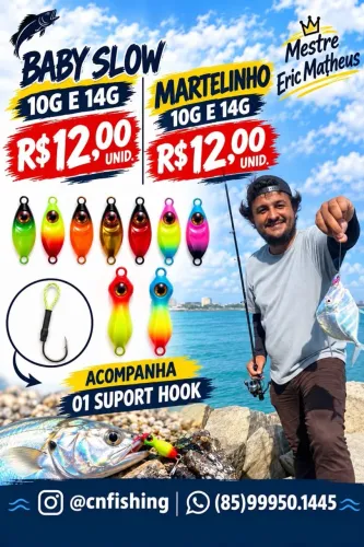 Isca artificial baby slow/martelinho
