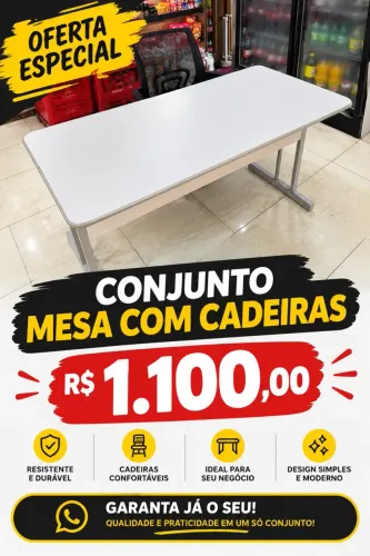 Conjunto mesa de escritório