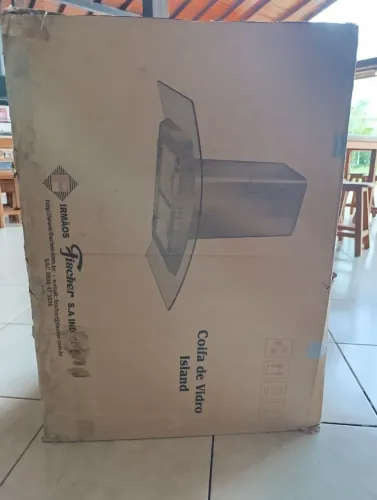 Coifa de ilha Fischer prata