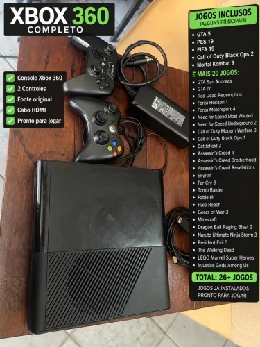 XBOX 360 DESBLOQUEADO COMPLETO