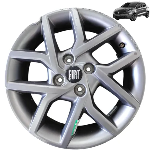 Roda Liga Leve Aro 15 4x98 Fiat Argo Cronos Pulse Reformar Grafite