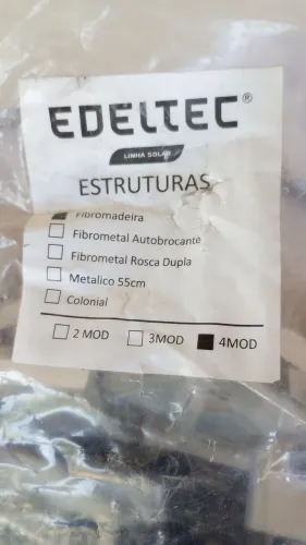Suporte para placa solar fibromadeira Edeltec