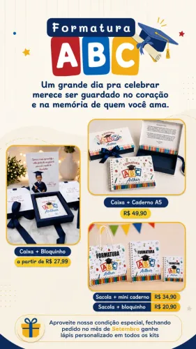 Lembrancinhas Formatura ABC