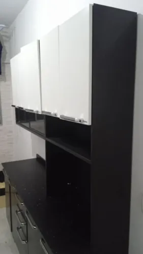 Armário Cozinha Completa Itatiaia - Aço Preto 245cm