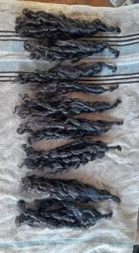 Cabelo humano ondulado