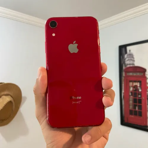 Iphone XR Red 128gb + Cabo + Capinha