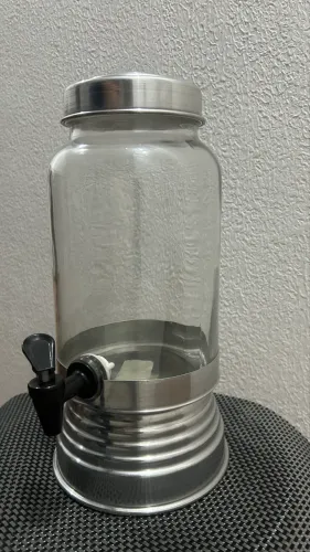 Suqueira Jarra De Vidro 3L Para Suco Drink Festas Buffet