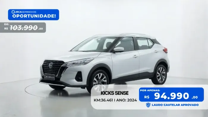 Nissan Kicks Sense 1.6 16V Flex AUT 2024