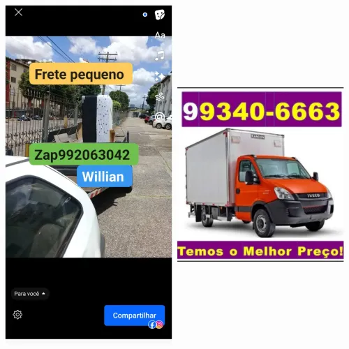 Pequeno,Mudança no BAÚ e guincho 