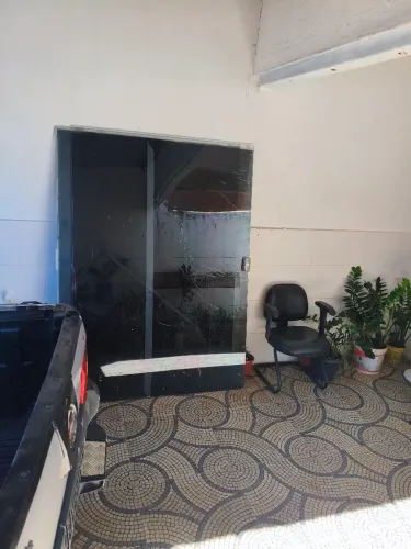Porta de Vidro Correr Blindex Completa (com Batente) - 2,00m x 2,50m