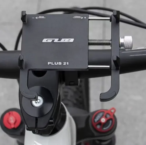 Suporte de Celular Alumínio GUB PLUS 21 (Moto e Bike) - Praticamente Novo