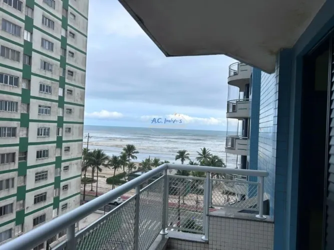 Apartamento frente mar TUPI com 3 Dorms, 1 suíte e 2 vagas