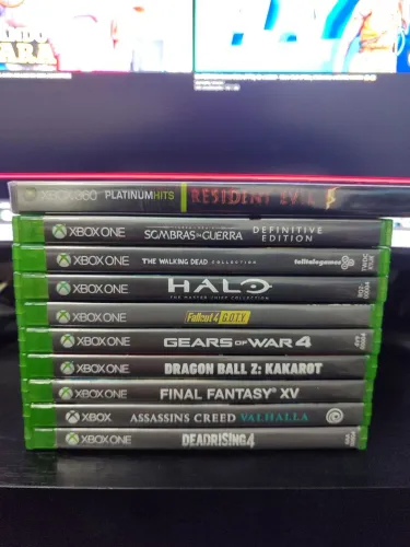Lote jogos Xbox One mais Resident 5 lacrado X360