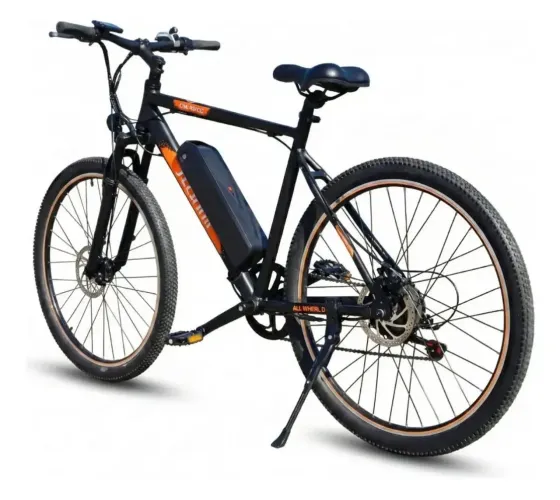 Bicicleta elétrica Jecham Camel Urban 750w 48v Preta E laranja 