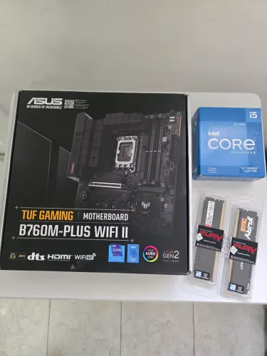 Kit b760m i5 12600kf 16gb ddr5