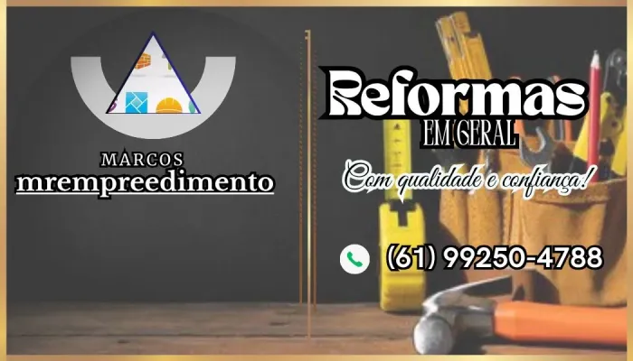 Reformas em geral cidade ocidental DF e entorno