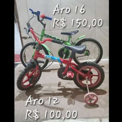 Bicicletas Aro 12 Aro 16