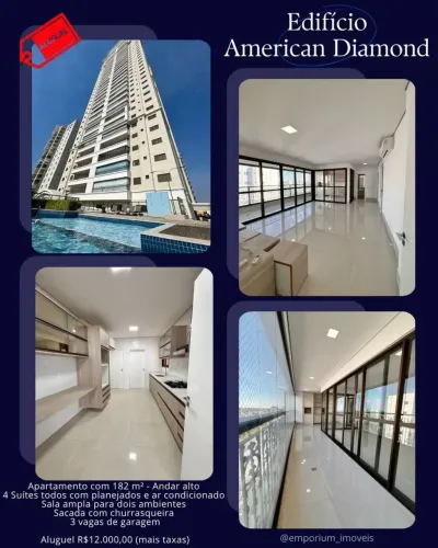 LOCAÇÃO  EDIFÍCIO AMERICAN DIAMOND JARDIM DAS AMÉRICAS  CUIABÁ/MT