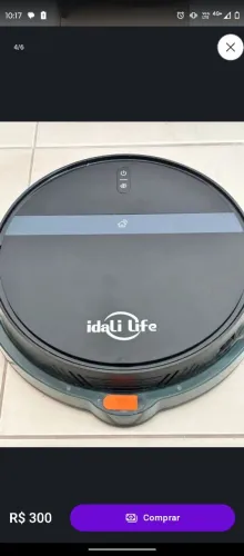 Robô Aspirador Idali Life Preto 