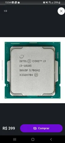 Processador core I3 10105