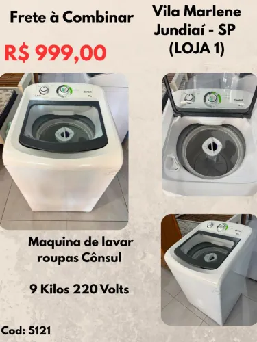 Máquina de lavar Roupa Cônsul 9 Kilos 220 Volts